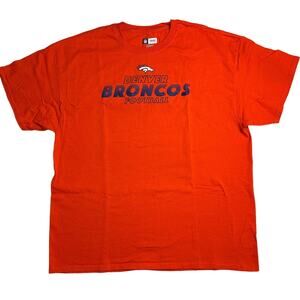 Denver Broncos XL T-shirt NFL Team Orange Blue EUC